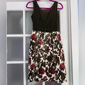 Vintage Handmade One of a Kind Velvet Tapestry Dress